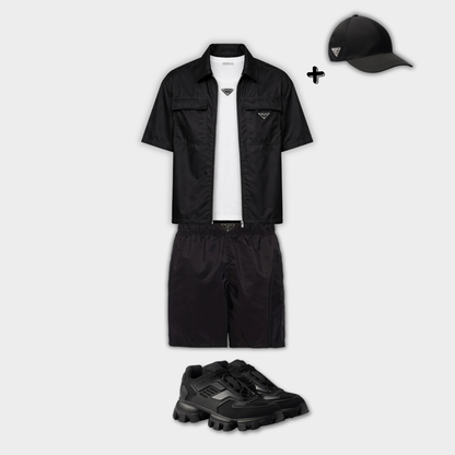 Outfit Prada Noir + Casquette Offerte