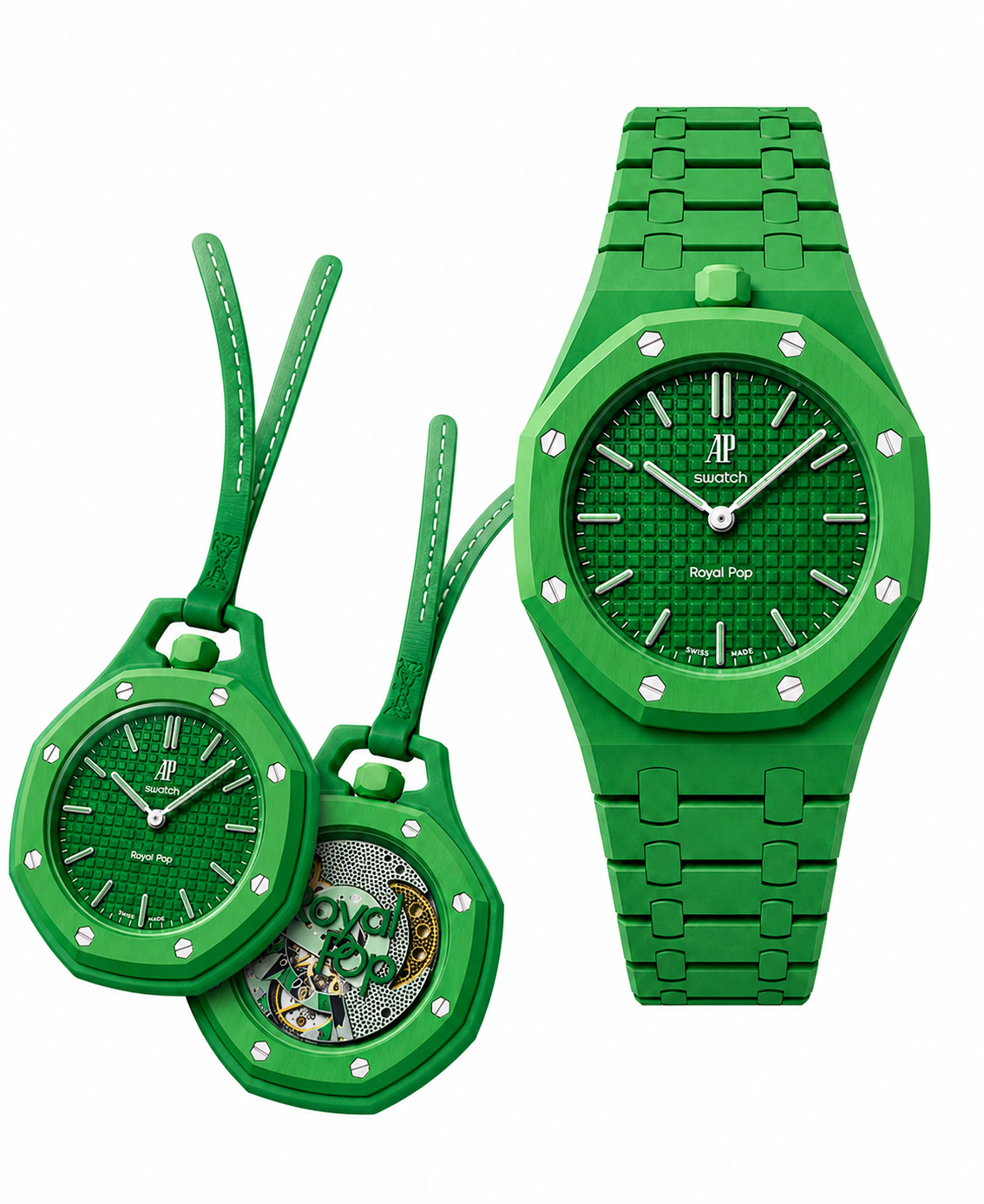 Royal Pop + Bracelet Royal Pop Bioceramic Blanc Signature