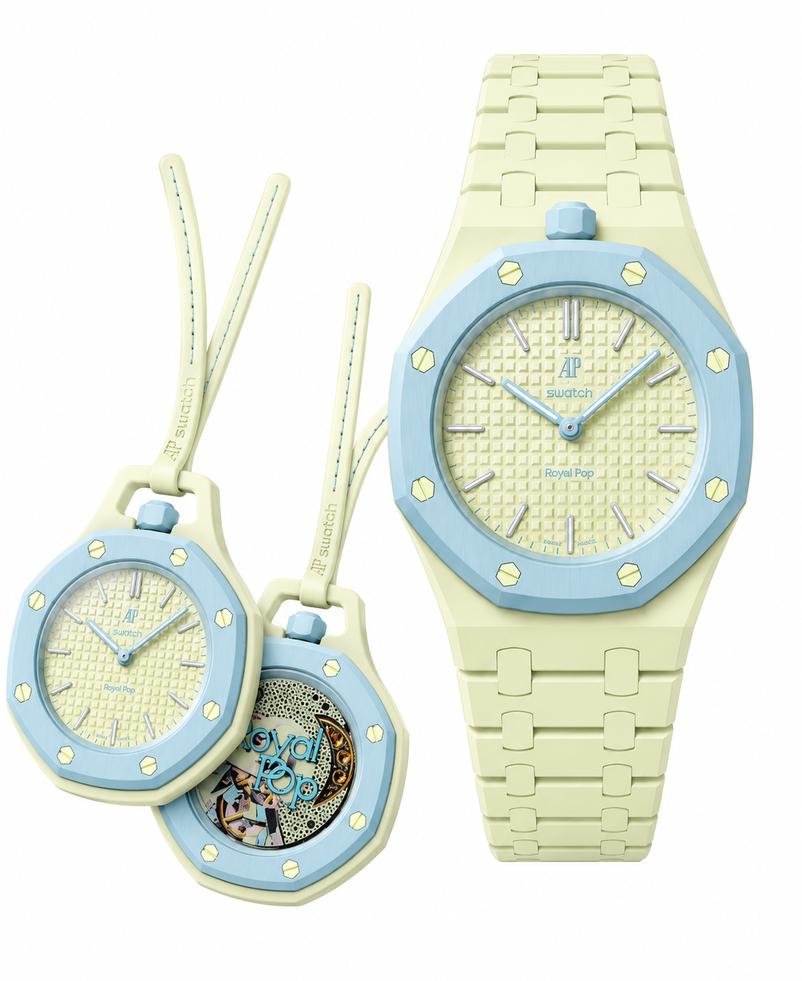 Royal Pop + Bracelet Royal Pop Bioceramic Blanc Signature