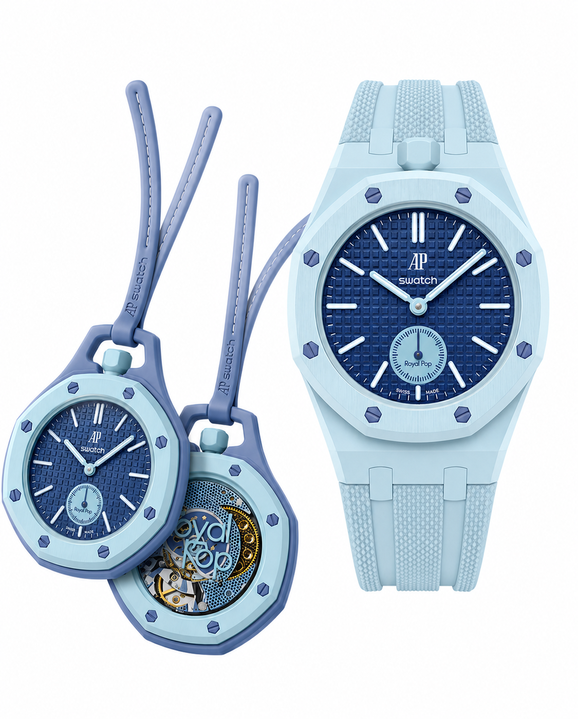 Royal Pop + Bracelet Royal Pop Silicone Noir & Blanc