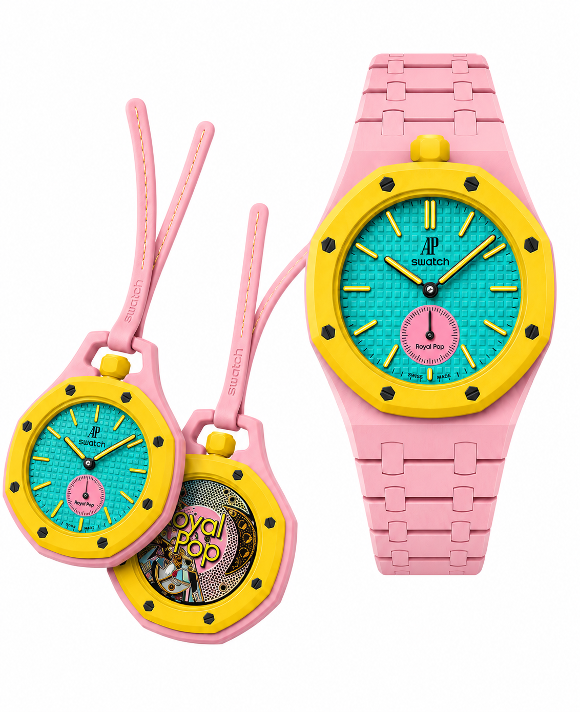 Royal Pop + Bracelet Royal Pop Bioceramic Vert Pastel